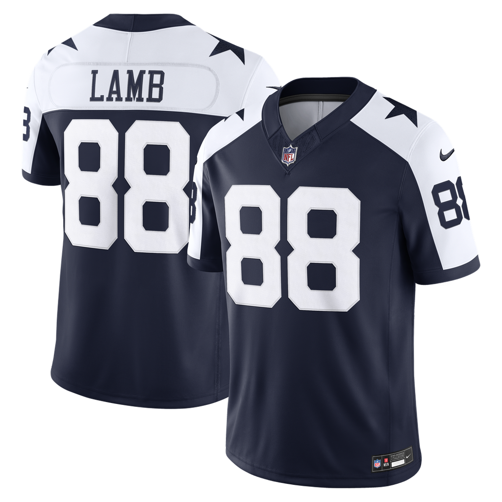 Dallas Cowboys CeeDee Lamb Nike White Vapor F.U.S.E. Stitched Limited Jersey product image 7, provided for visual reference