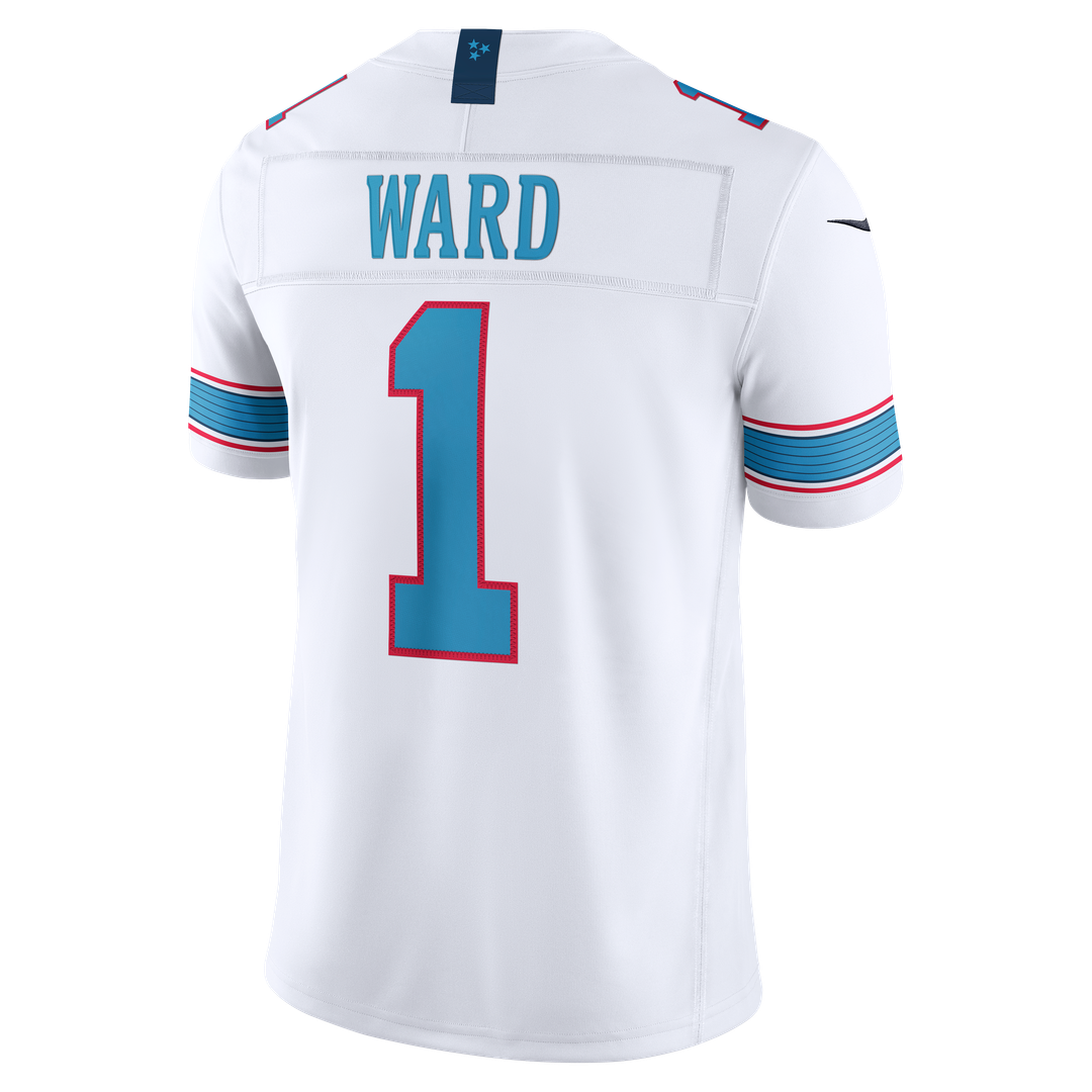 Tennessee Titans Cameron Ward Nike Light Blue Team Vapor F.U.S.E. Stitched Limited Jersey product image 29, provided for
