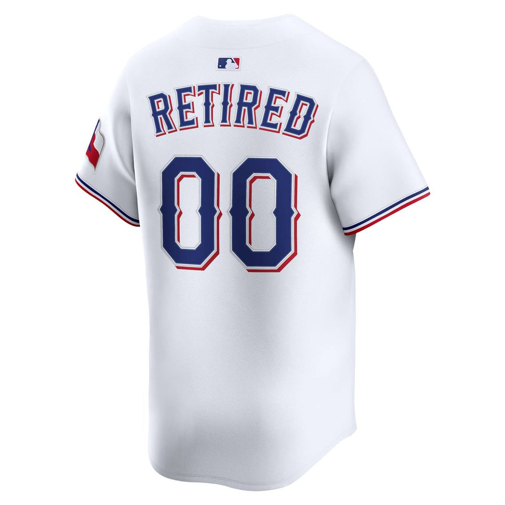 Texas Rangers Nike White Home Limited Pick-A-Player Retired Roster Jersey product image 3, provided for visual reference and