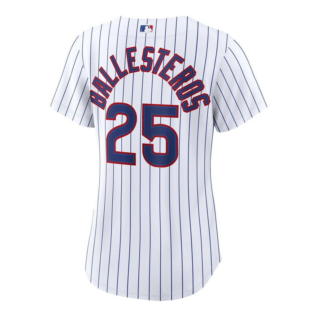 Chicago Cubs Moisés Ballesteros Nike White Home Replica Jersey for Women product image 3, provided for visual reference and
