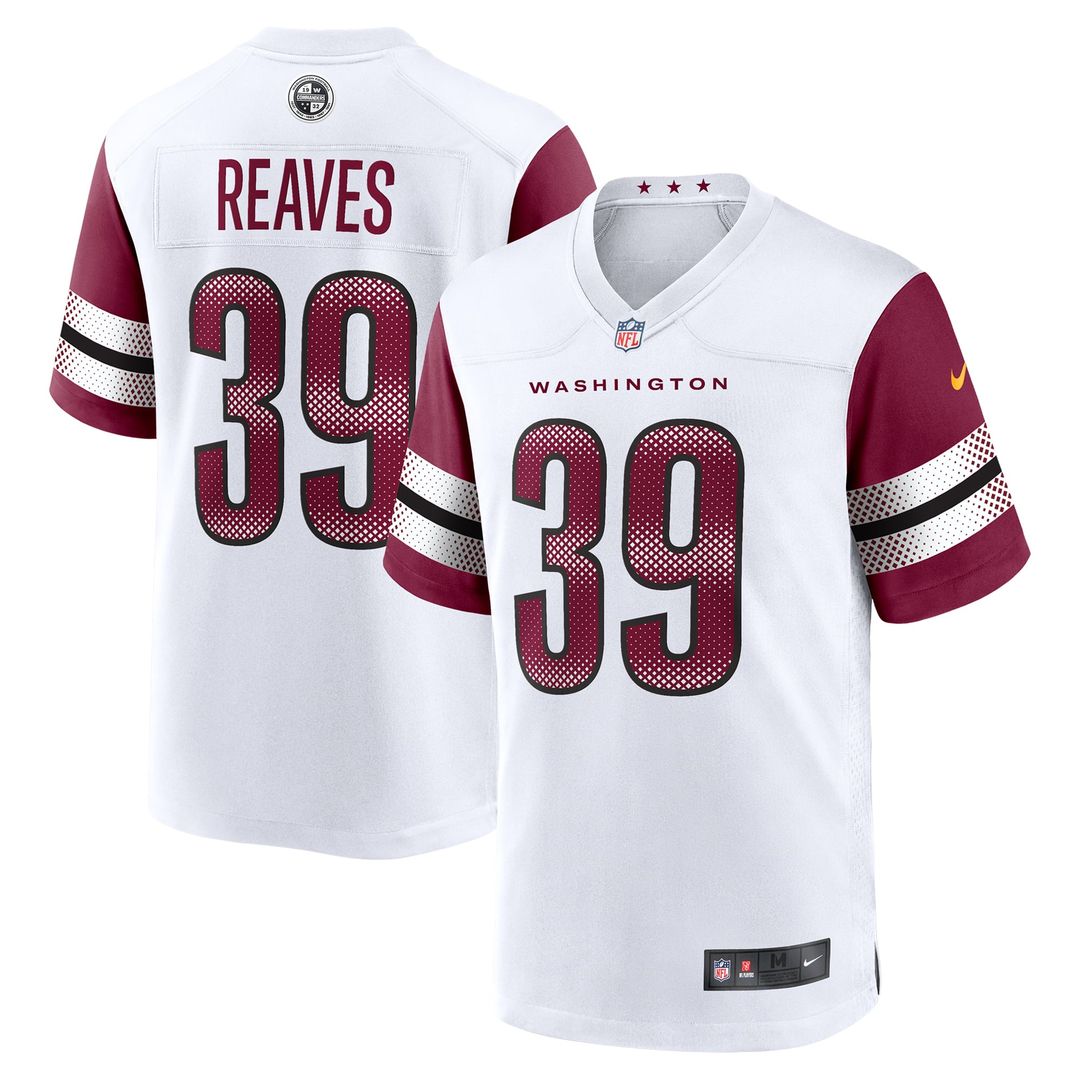 Washington Commanders Jeremy Reaves Nike Burgundy Game Jersey product image 13, provided for visual reference and product