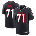 Houston Texans Braden Smith Nike Navy Team Game Jersey product image 1, provided for visual reference and product detail