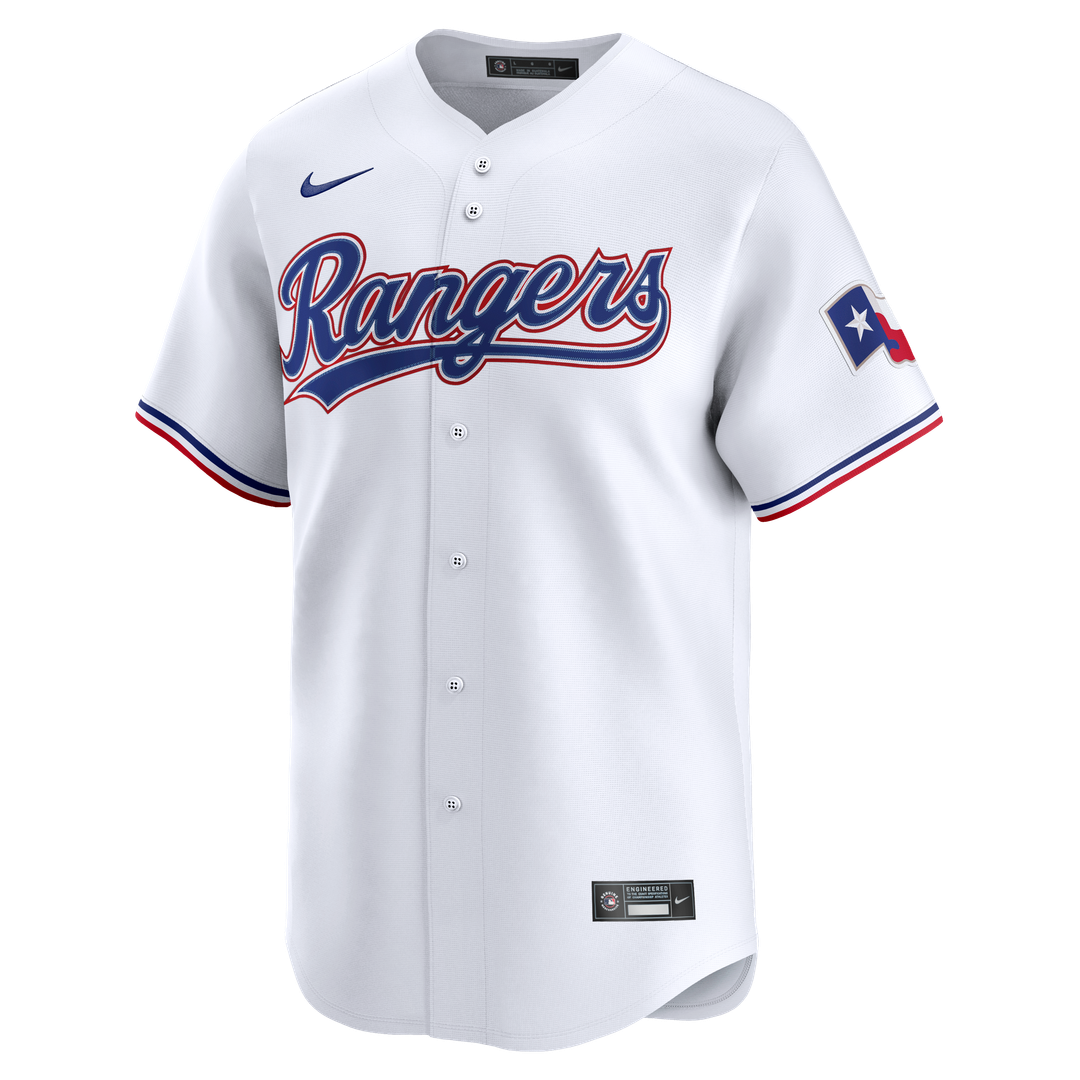 Texas Rangers Jacob deGrom Nike White Home Limited Jersey product image 2, provided for visual reference and product detail