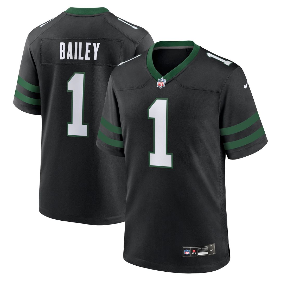 New York Jets David Bailey Nike Green Team Game Jersey product image 13, provided for visual reference and product detail