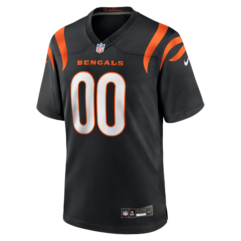 Cincinnati Bengals Nike Black Game Custom Jersey product image 10, provided for visual reference and product detail review