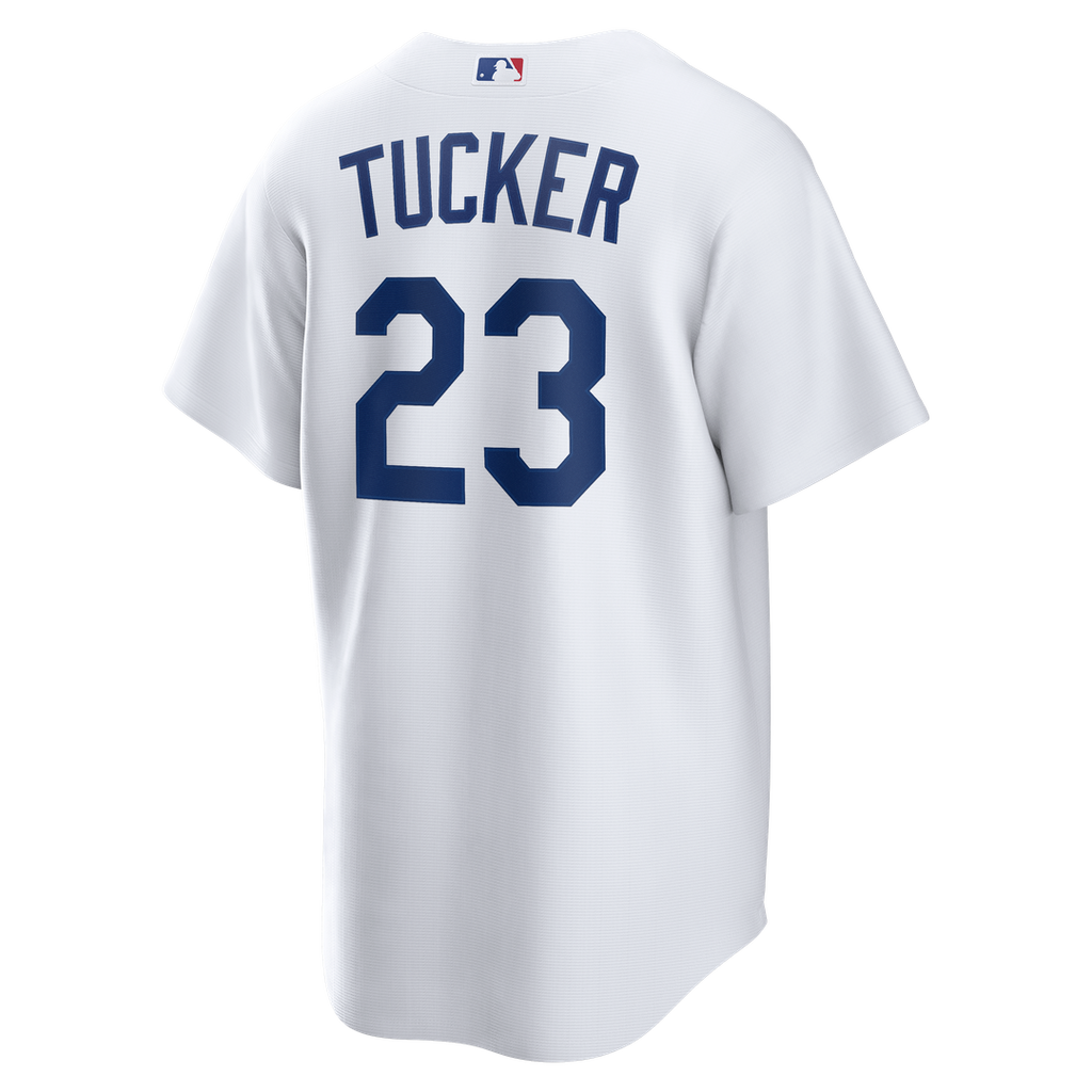 Los Angeles Dodgers Kyle Tucker Nike White Home Replica Jersey product image 3, provided for visual reference and product