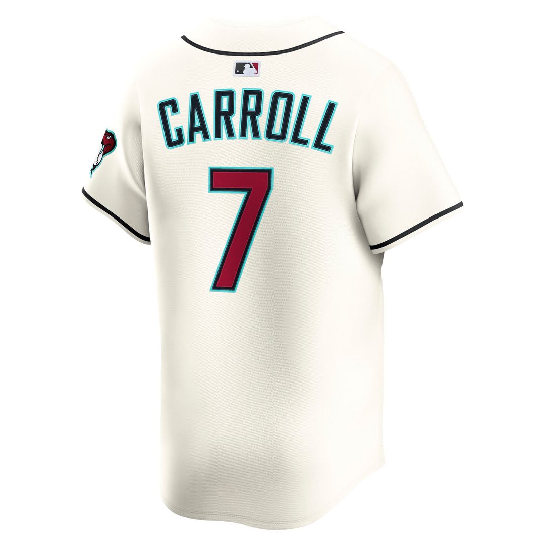 Arizona Diamondbacks Corbin Carroll Nike Cream Home Limited Player Jersey product image 6, provided for visual reference and