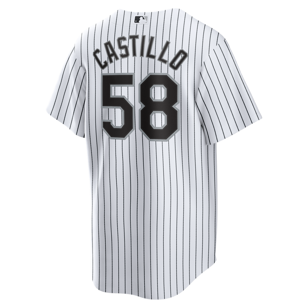 Chicago White Sox Luis Castillo Nike White Home Replica Jersey product image 3, provided for visual reference and product