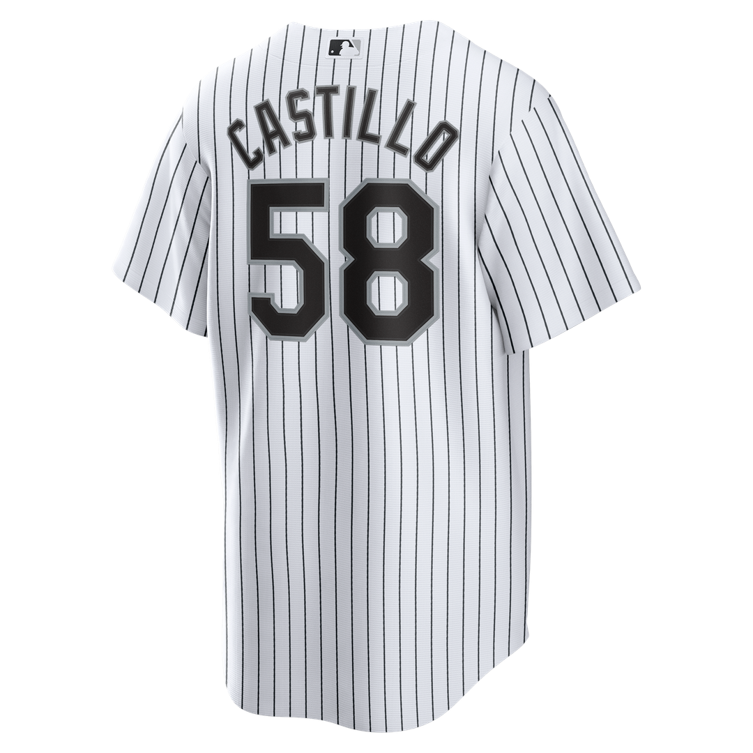 Chicago White Sox Luis Castillo Nike White Home Replica Jersey product image 3, provided for visual reference and product