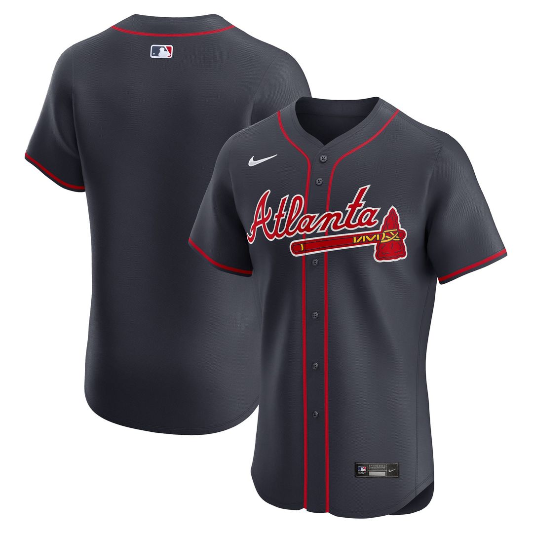 Atlanta Braves Nike White Home Elite Jersey product image 10, provided for visual reference and product detail review
