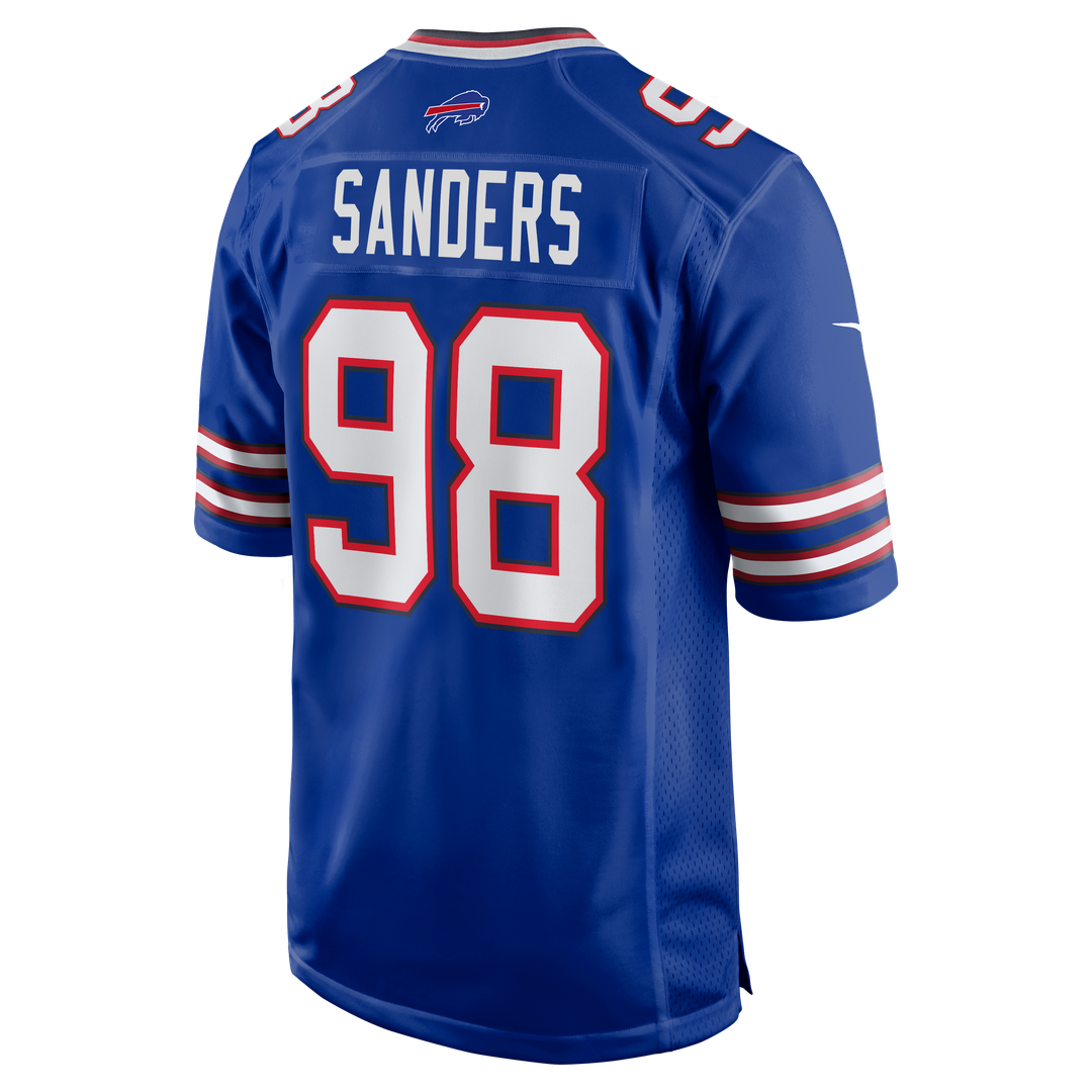 Buffalo Bills T.J. Sanders Nike Royal Team Game Jersey product image 3, provided for visual reference and product detail