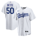 Los Angeles Dodgers Mookie Betts Nike White Home Replica Jersey product image 1, provided for visual reference and product
