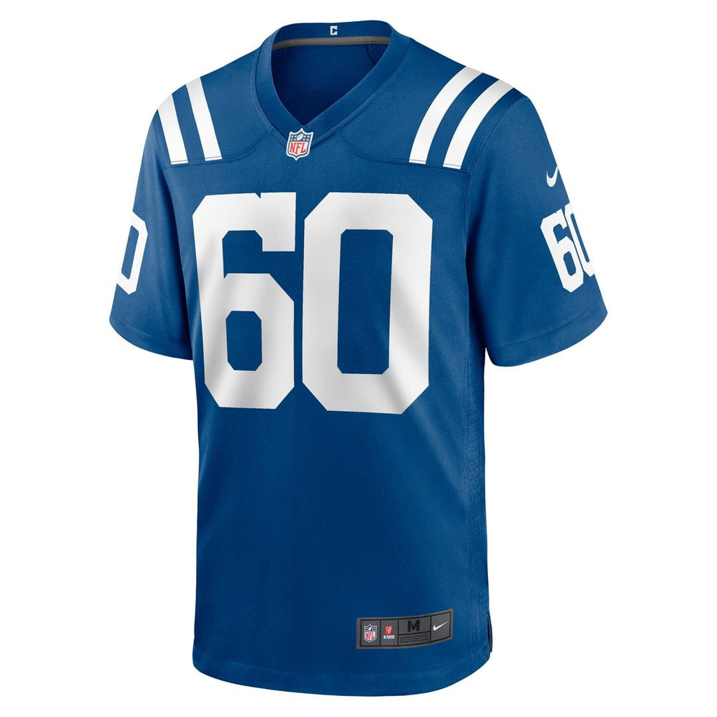 Indianapolis Colts Tanor Bortolini Nike Royal Game Jersey product image 2, provided for visual reference and product detail