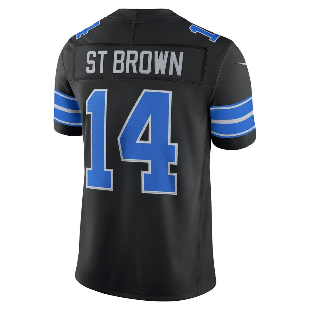Detroit Lions Amon-Ra St. Brown Nike White Vapor F.U.S.E. Stitched Limited Jersey product image 23, provided for visual