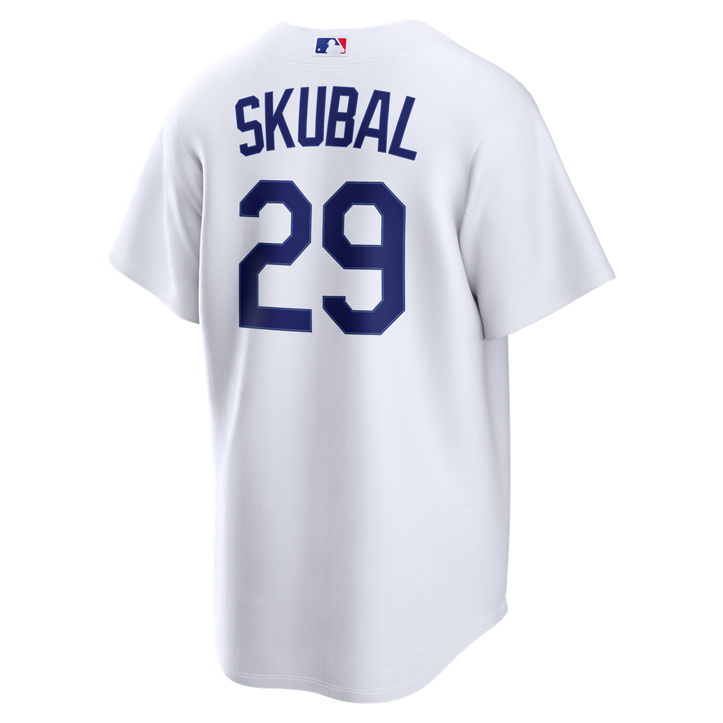 Los Angeles Dodgers Tarik Skubal Nike White Home Replica Jersey product image 3, provided for visual reference and product