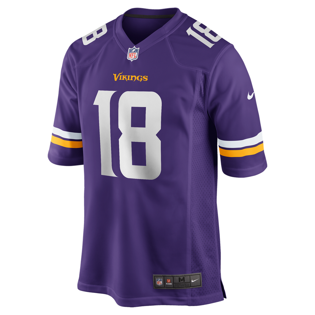 Minnesota Vikings Justin Jefferson Nike Purple Player Game Jersey product image 6, provided for visual reference and product