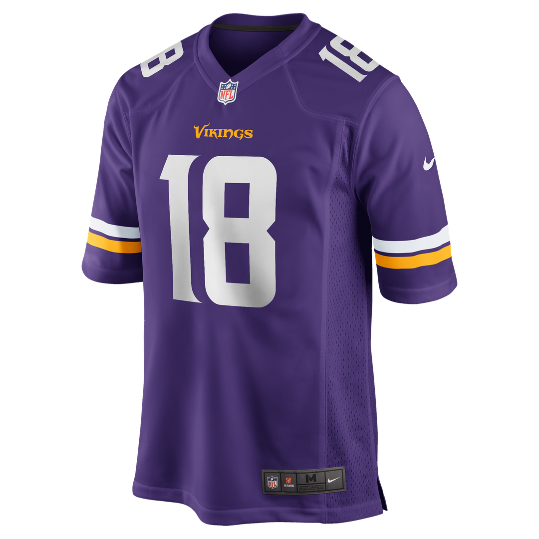 Minnesota Vikings Justin Jefferson Nike Purple Player Game Jersey product image 6, provided for visual reference and product