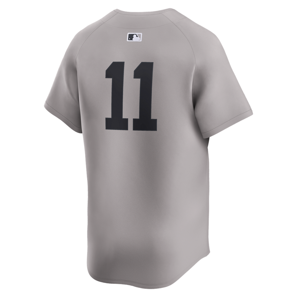 New York Yankees Anthony Volpe Nike Gray Road Limited Player Jersey product image 6, provided for visual reference and