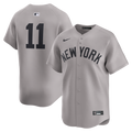 New York Yankees Anthony Volpe Nike Gray Road Limited Player Jersey product image 1, provided for visual reference and