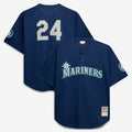 Seattle Mariners Mitchell & Ness Navy Big & Tall Cooperstown Collection Mesh Batting Practice Jersey product image 1,