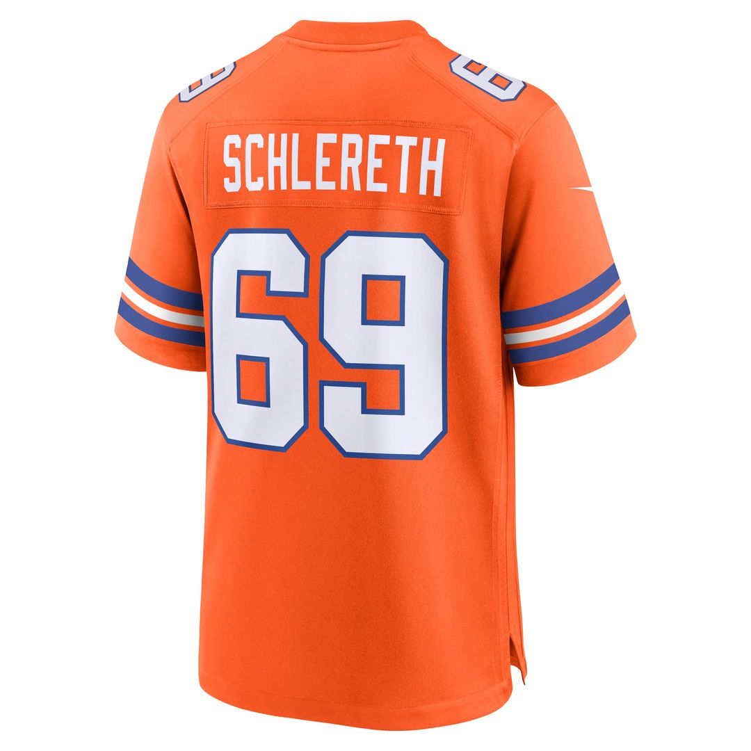 Denver Broncos Mark Schlereth Nike Orange Retired Player Alternate Game Jersey product image 3, provided for visual