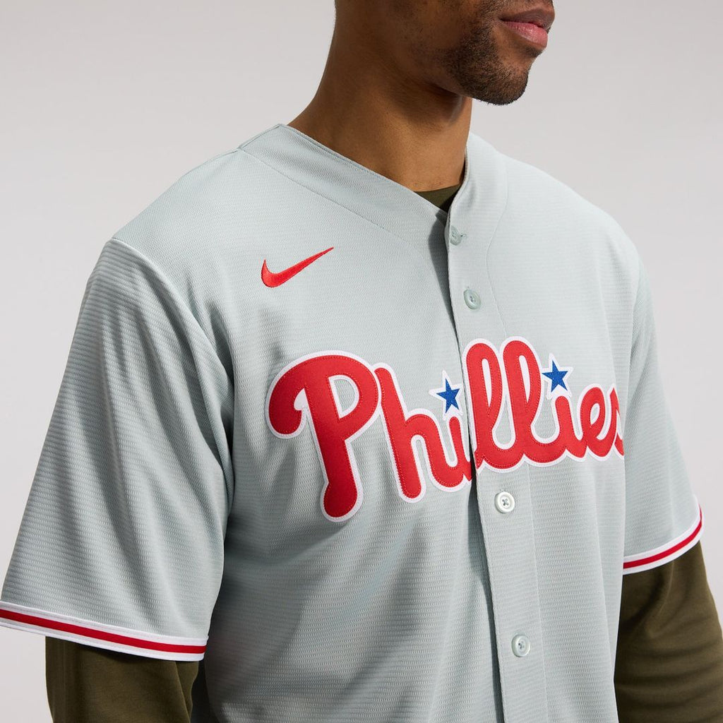 Philadelphia Phillies Bryce Harper Nike Gray Road Replica Jersey product image 9, provided for visual reference and product