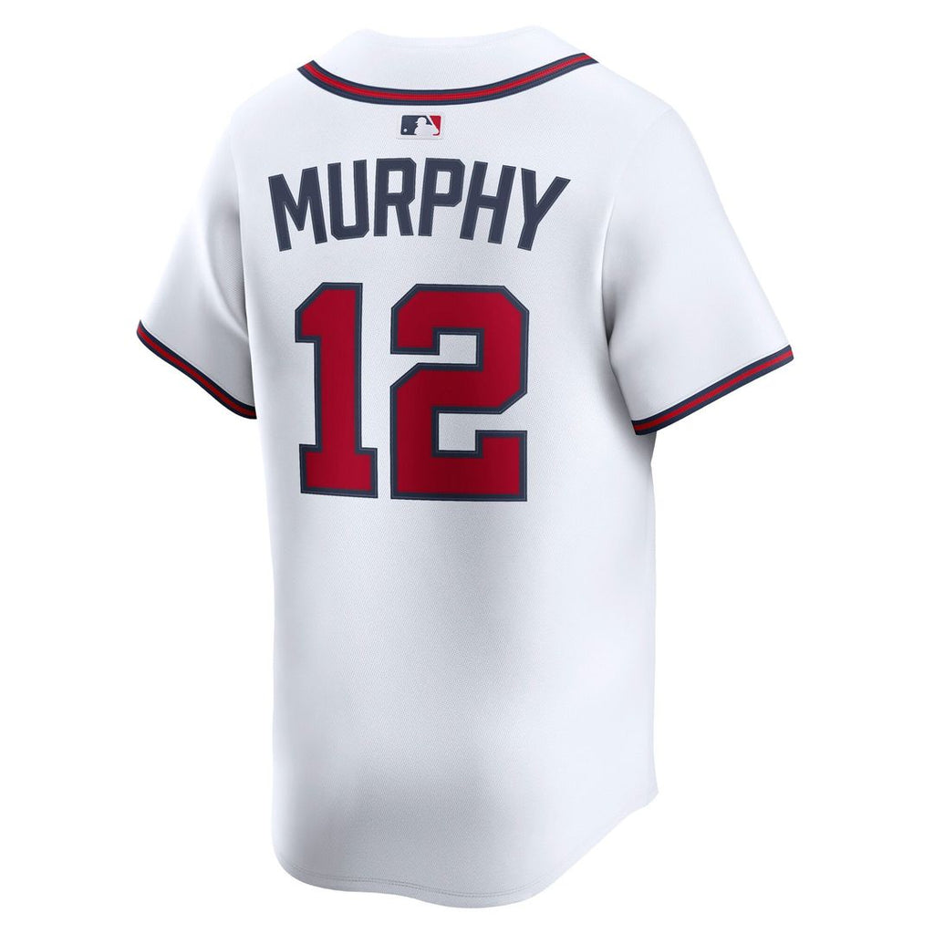 Atlanta Braves Sean Murphy Nike White Home Limited Player Jersey product image 3, provided for visual reference and product