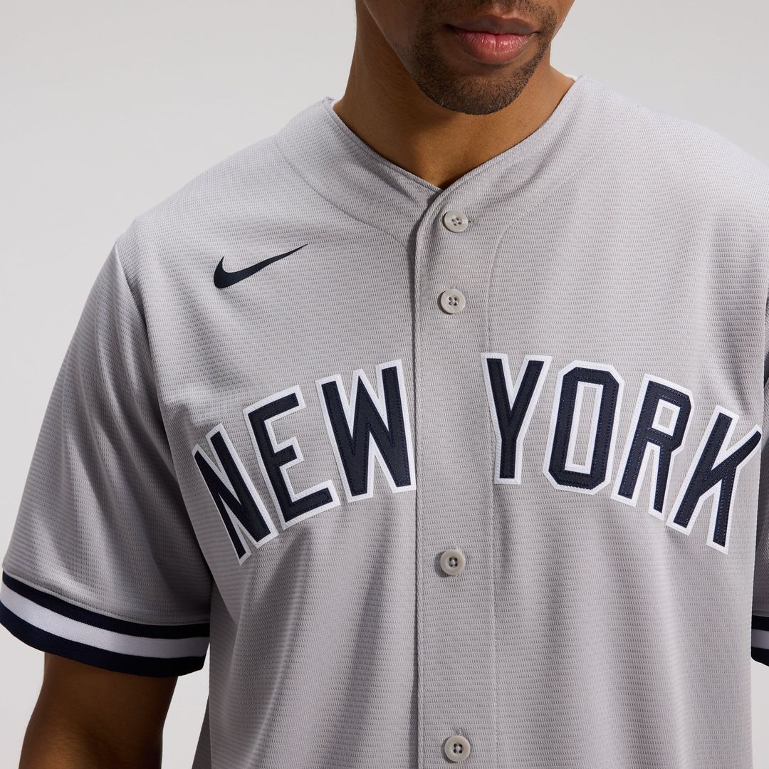 New York Yankees Anthony Volpe Nike Gray Road Replica Jersey product image 7, provided for visual reference and product