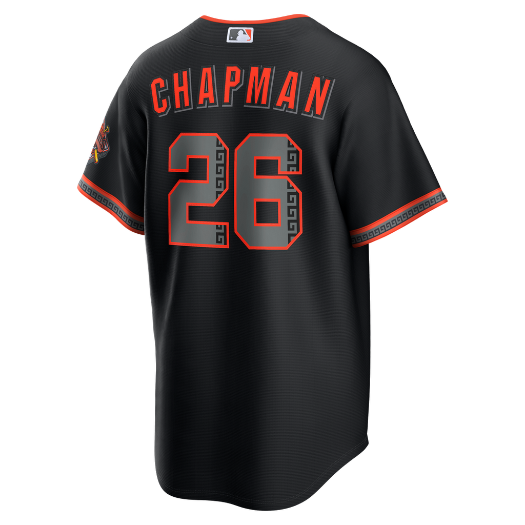 San Francisco Giants Matt Chapman Nike Black Alternate Stadium Jersey product image 3, provided for visual reference and