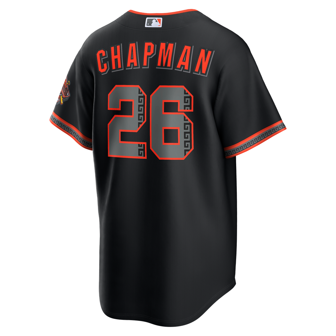 San Francisco Giants Matt Chapman Nike Black Alternate Stadium Jersey product image 3, provided for visual reference and
