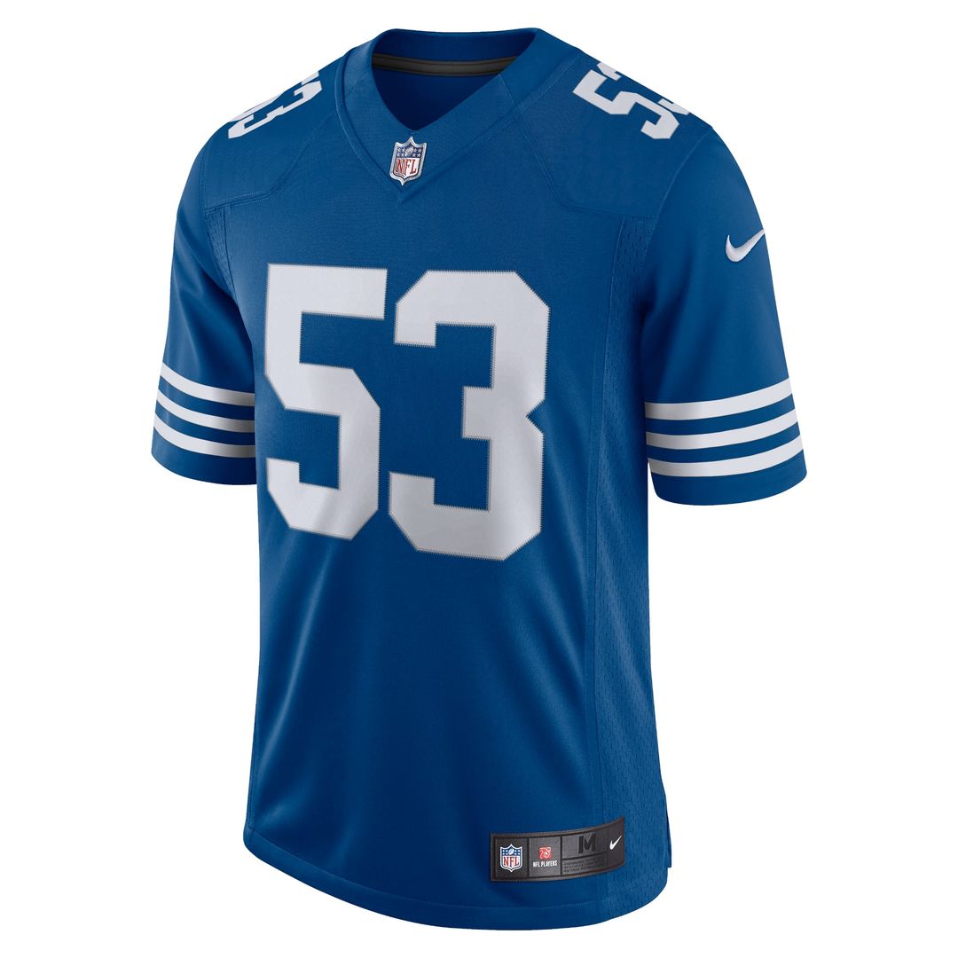 Indianapolis Colts Darius Leonard Nike Royal Alternate Vapor Limited Jersey product image 2, provided for visual reference