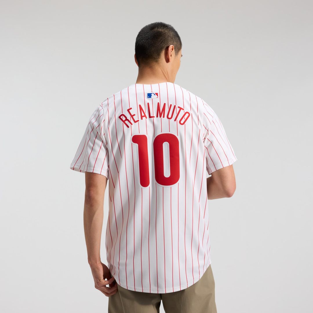 Philadelphia Phillies J.T. Realmuto Nike White Home Limited Player Jersey product image 3, provided for visual reference and