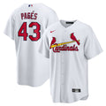 St. Louis Cardinals Pedro Pagés Nike White Home Replica Jersey product image 1, provided for visual reference and product