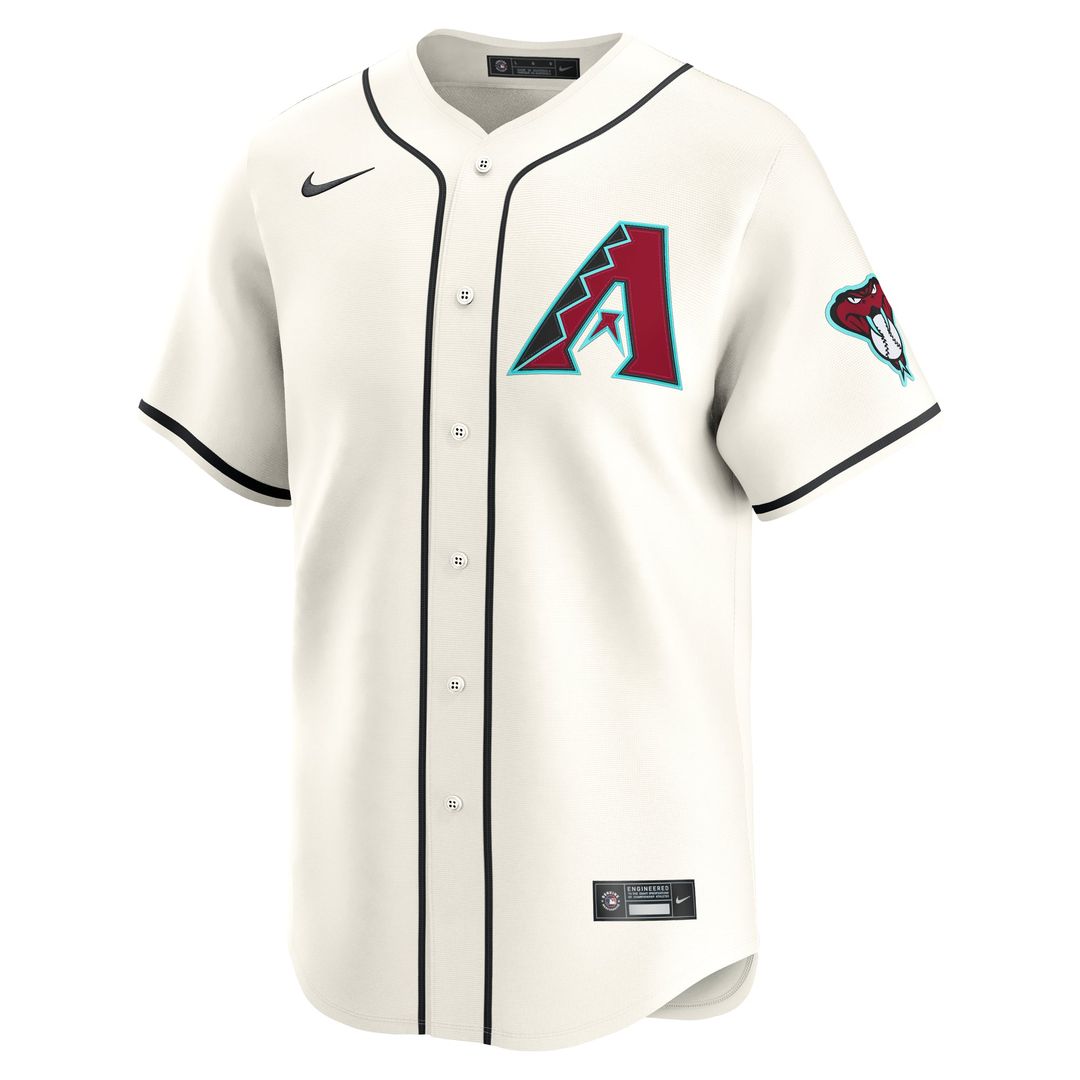 Arizona Diamondbacks Zac Gallen Nike Cream Home Limited Player Jersey product image 2, provided for visual reference and
