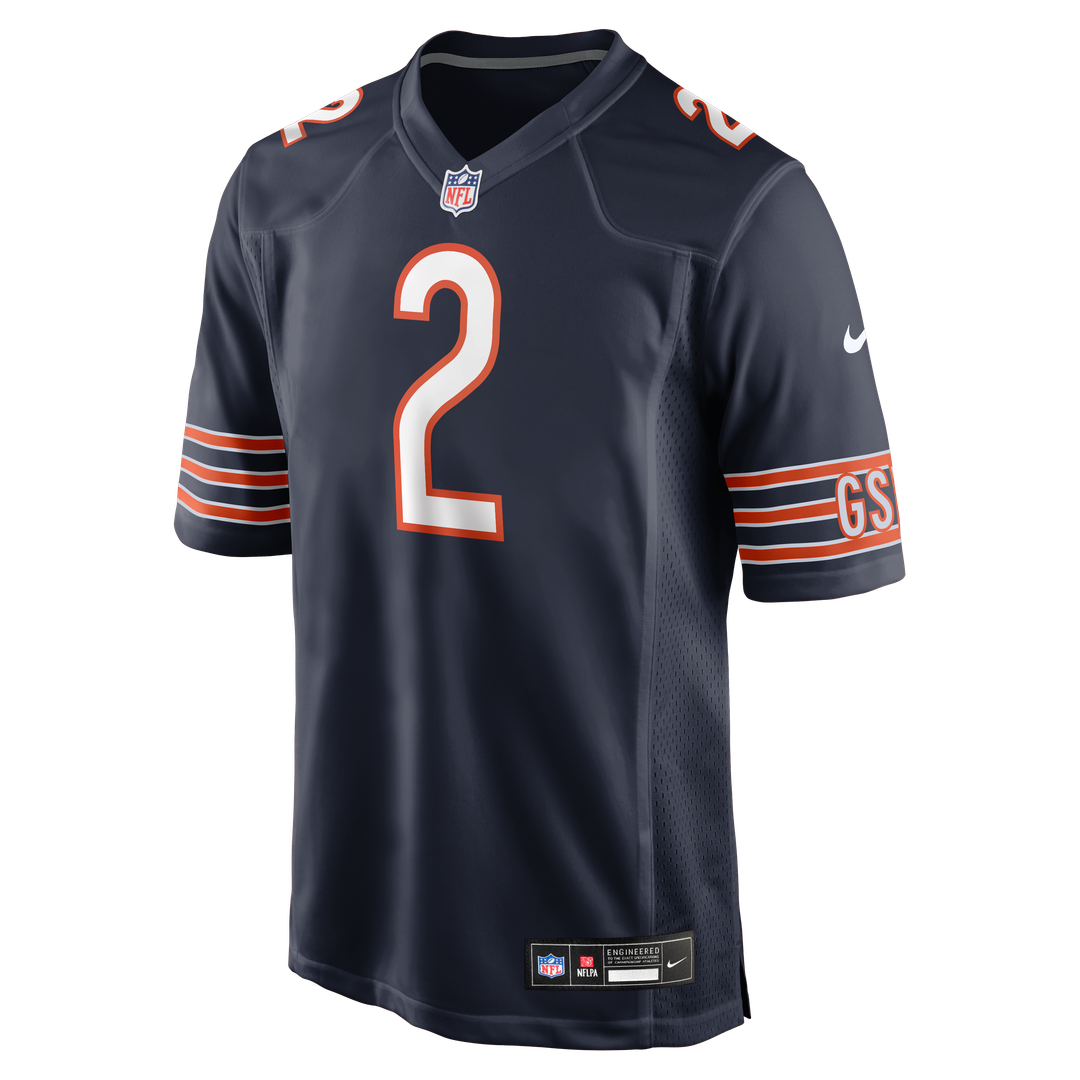 Chicago Bears Coby Bryant Nike Navy Team Game Jersey product image 2, provided for visual reference and product detail review