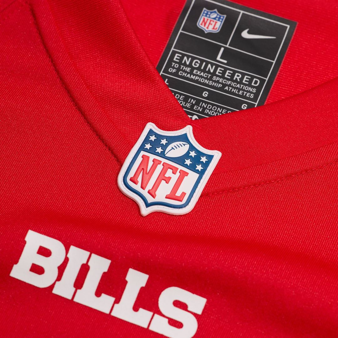 Buffalo Bills Nike Red Alternate Custom Game Jersey product image 10, provided for visual reference and product detail review