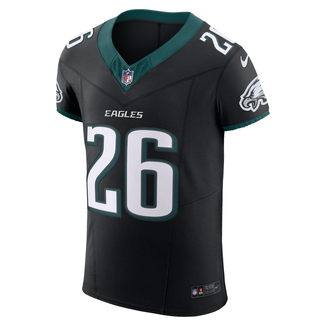 Philadelphia Eagles Saquon Barkley Nike Black Alternate Vapor F.U.S.E. Elite Jersey product image 19, provided for visual