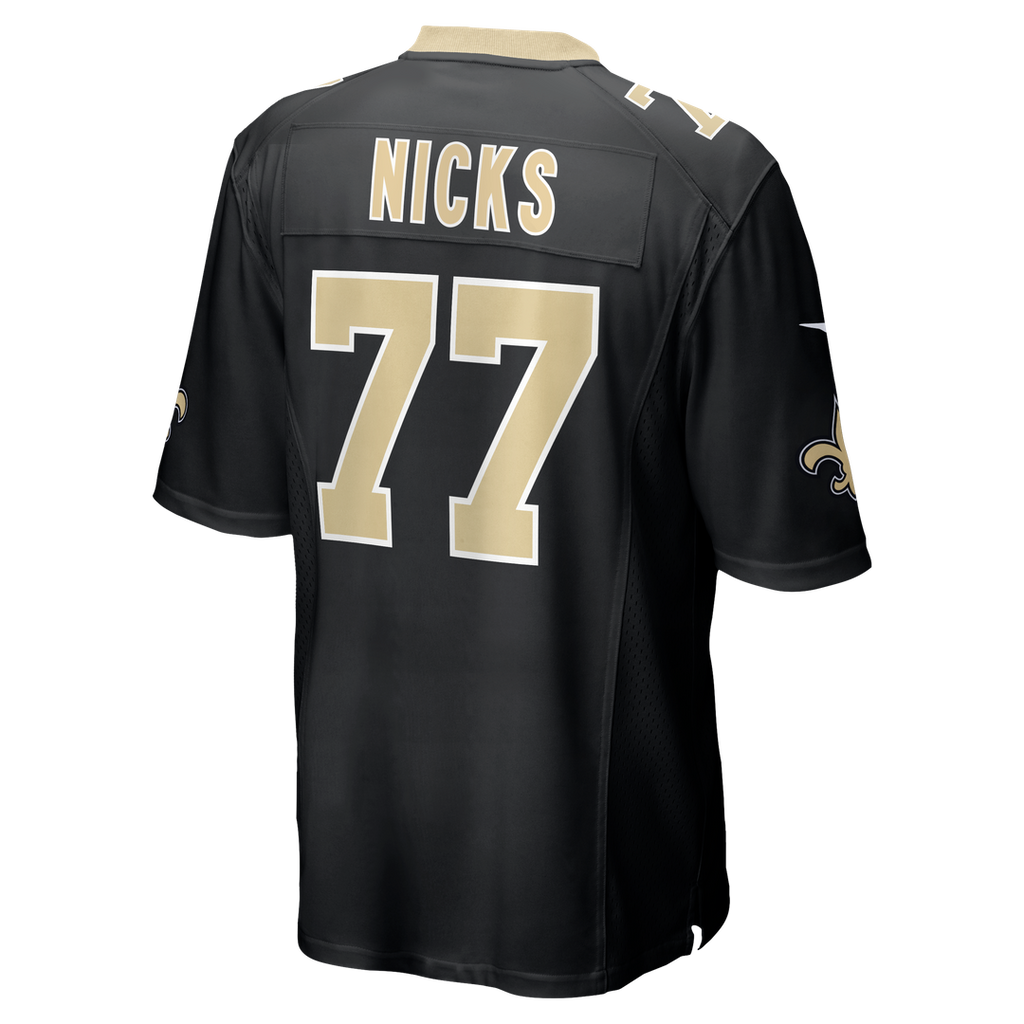 New Orleans Saints Carl Nicks Nike Black Game Retired Player Jersey product image 3, provided for visual reference and