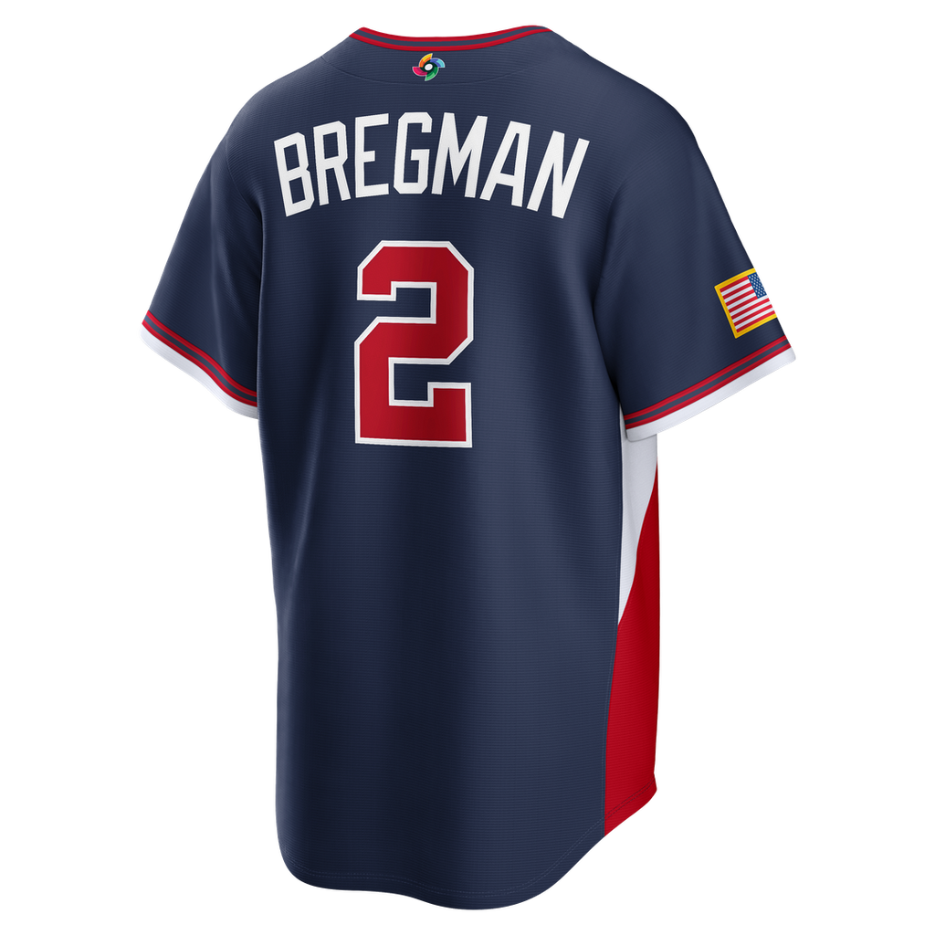USA Baseball Alex Bregman Nike White 2026 World Baseball Classic Home Stadium Jersey product image 9, provided for visual