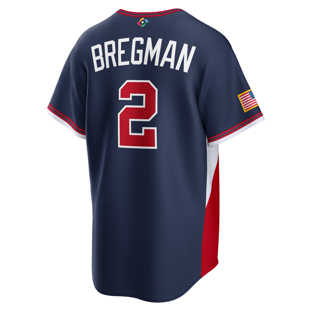 USA Baseball Alex Bregman Nike White 2026 World Baseball Classic Home Stadium Jersey product image 9, provided for visual