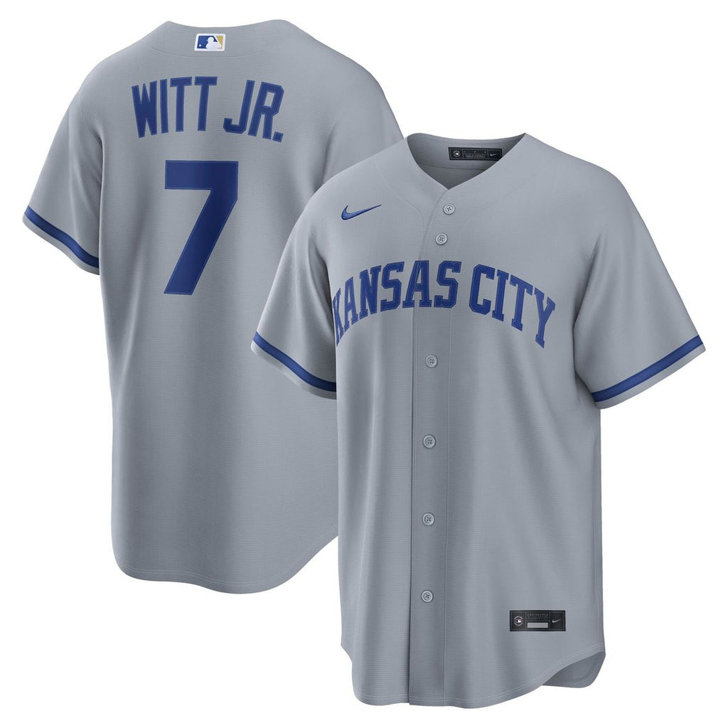 Kansas City Royals Bobby Witt Jr. Nike Light Blue Alternate Replica Jersey product image 7, provided for visual reference