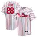 Philadelphia Phillies Alec Bohm Nike White Replica Player Jersey product image 1, provided for visual reference and product