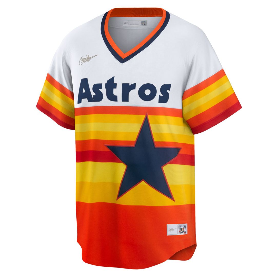 Houston Astros Jeff Bagwell Nike White Home Cooperstown Collection Player Jersey product image 2, provided for visual