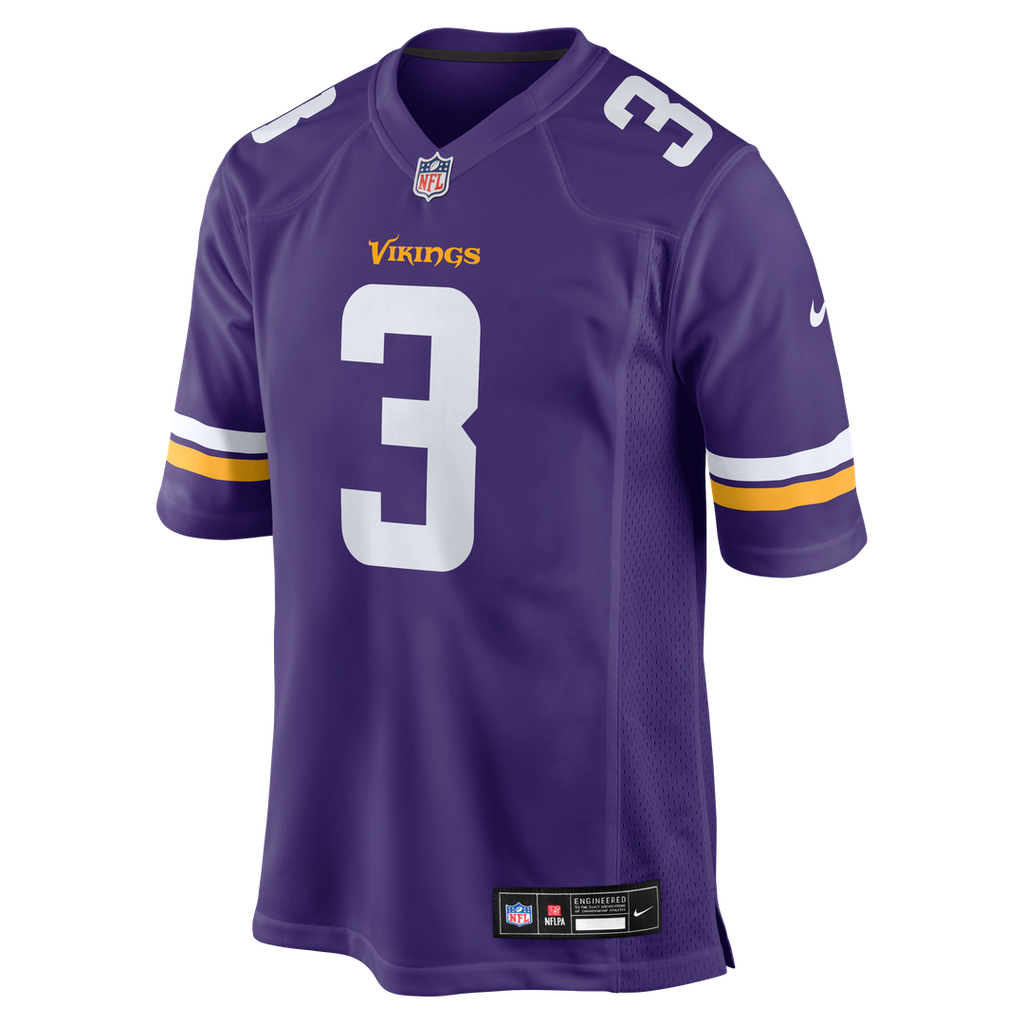 Minnesota Vikings Jordan Addison Nike White Alternate Game Player Jersey product image 8, provided for visual reference and