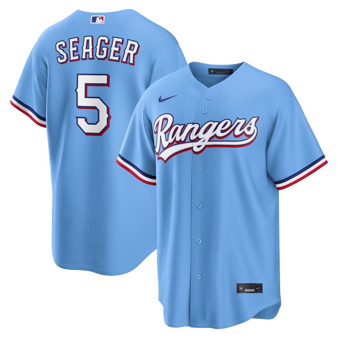 Texas Rangers Corey Seager Nike Gray Road Replica Jersey product image 20, provided for visual reference and product detail