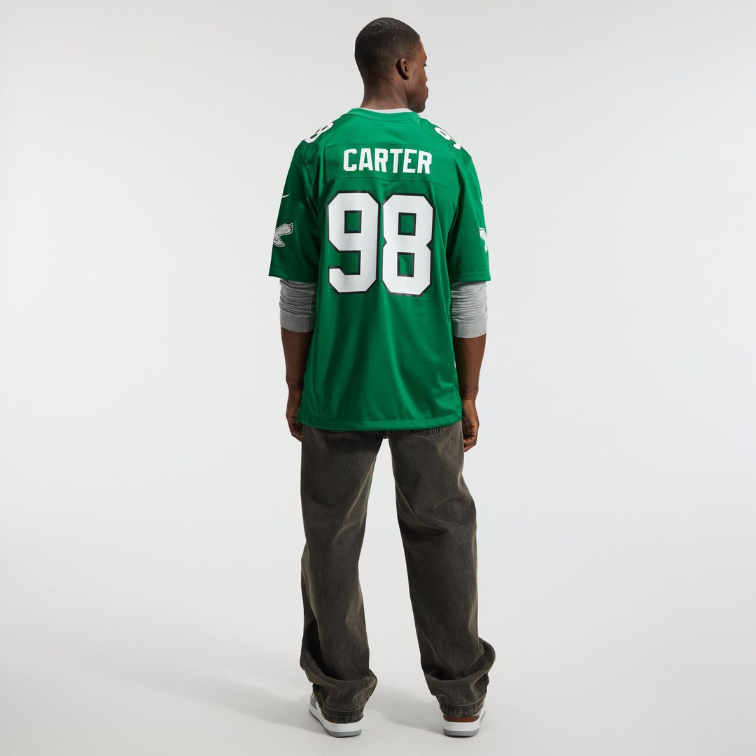 Philadelphia Eagles Jalen Carter Nike White Game Jersey product image 11, provided for visual reference and product detail