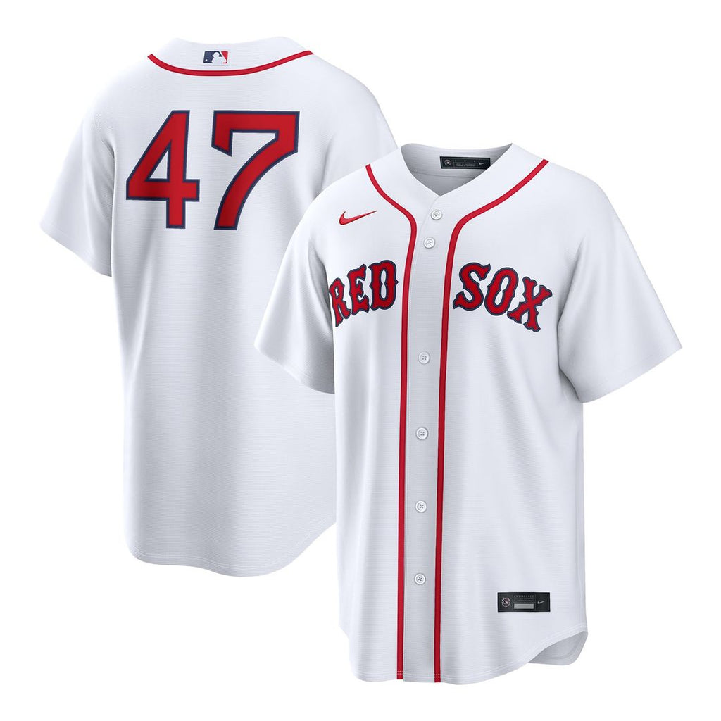 Boston Red Sox Jovani Moran Nike White Home Replica Jersey product image 1, provided for visual reference and product detail