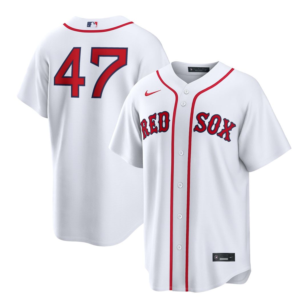 Boston Red Sox Jovani Moran Nike White Home Replica Jersey product image 1, provided for visual reference and product detail