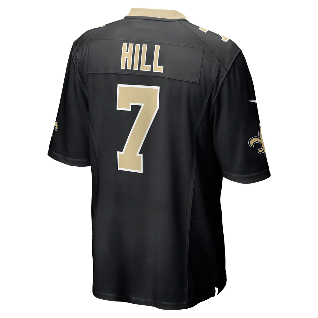New Orleans Saints Taysom Hill Nike Black Game Jersey product image 11, provided for visual reference and product detail