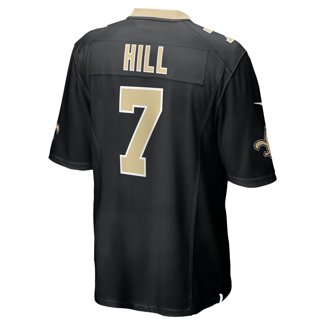 New Orleans Saints Taysom Hill Nike Black Game Jersey product image 11, provided for visual reference and product detail